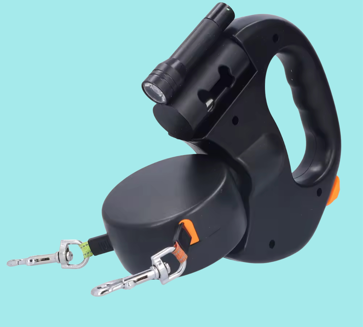 Double laisse rétractable